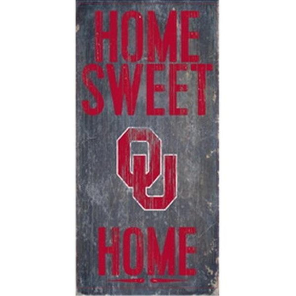 Fan Creations Oklahoma Sooners Wood Sign - Home Sweet Home 6"x12" 7846004818